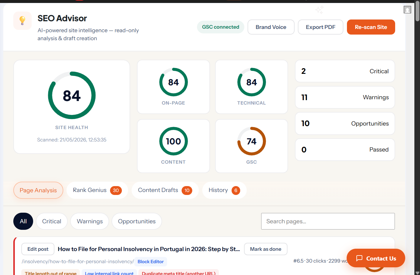SEO Rank Genius plugin feature preview 4