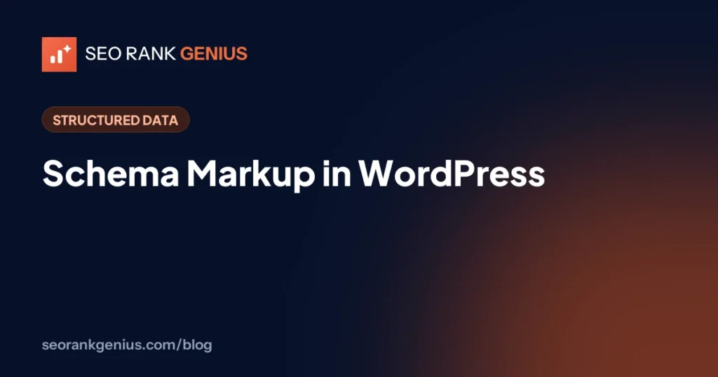 Schema Markup in WordPress