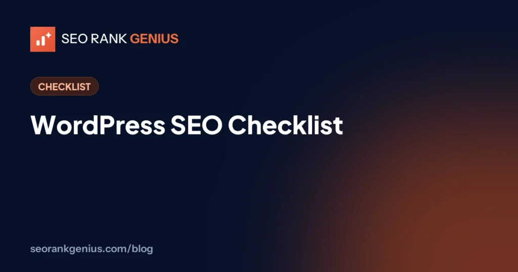 WordPress SEO Checklist